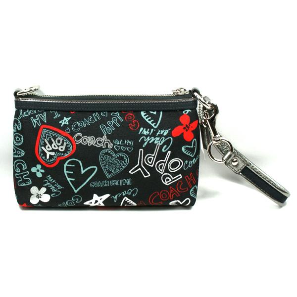 coach graffiti wristlet