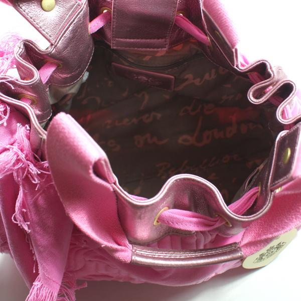 juicy couture pink velvet purse