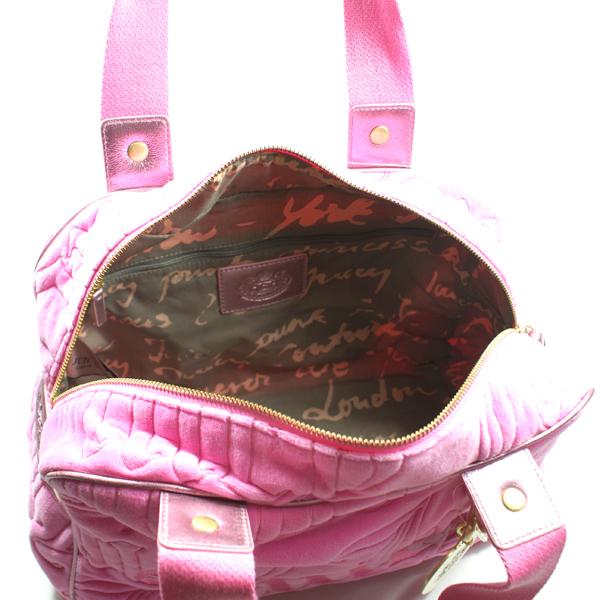 Juicy Couture HotHot Pink Daydreamer Velvet Satchel Bag #YHRU0615