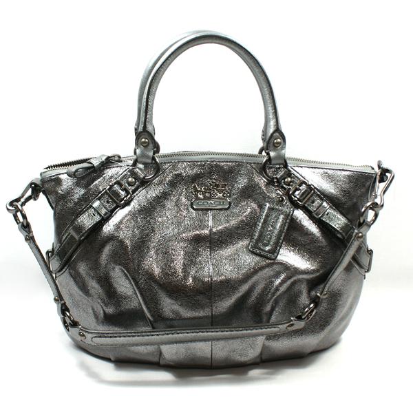 Silver coach madison selling sophia satchel bag