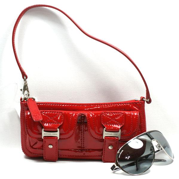 mk red wristlet