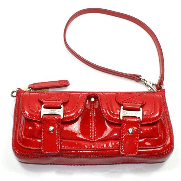 mk red wristlet