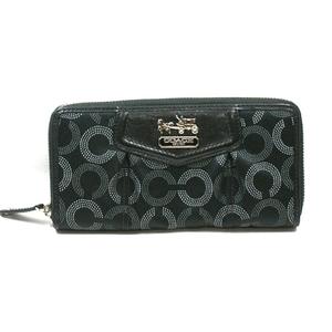 coach clutch wallet black