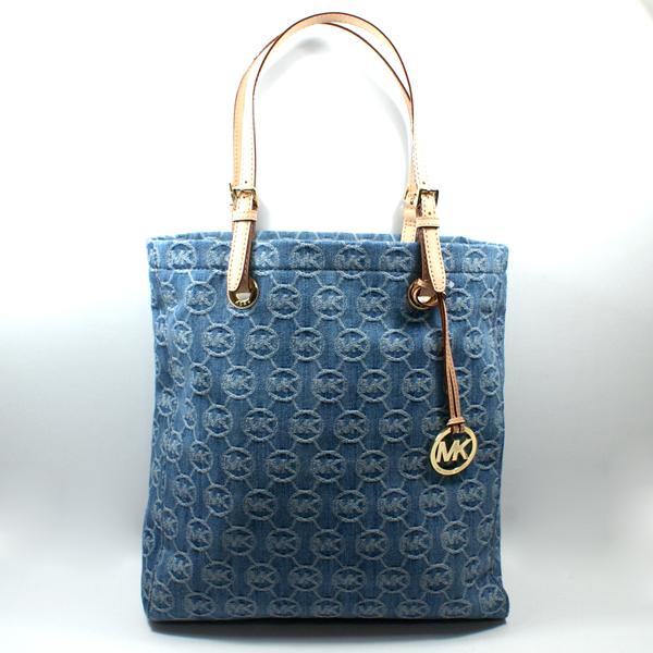 michael kors denim tote