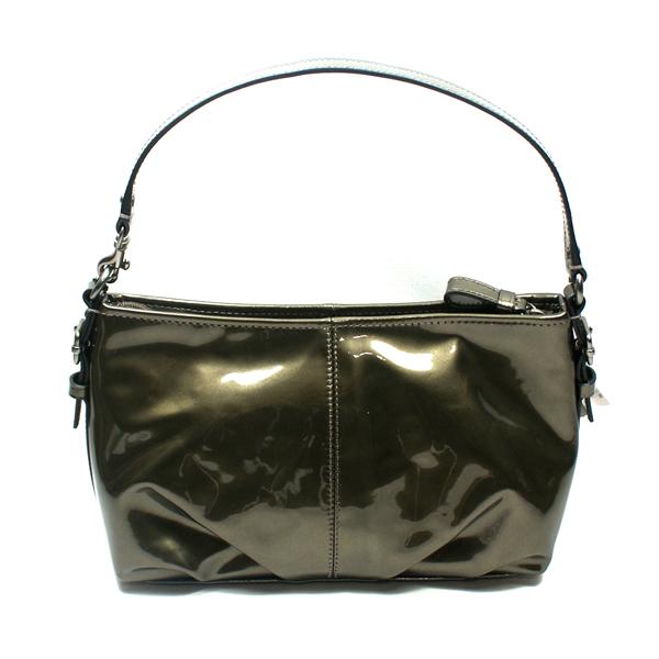 Home Coach Madison Patent Leather Demi Small Handbag Pouch