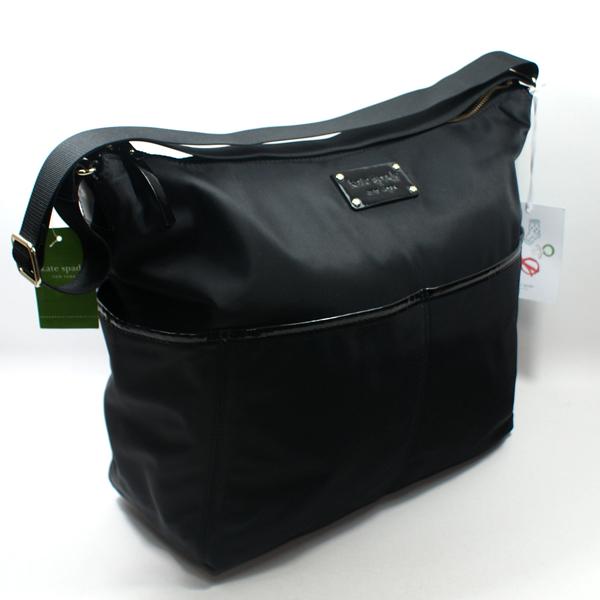 kate spade nylon messenger bag black