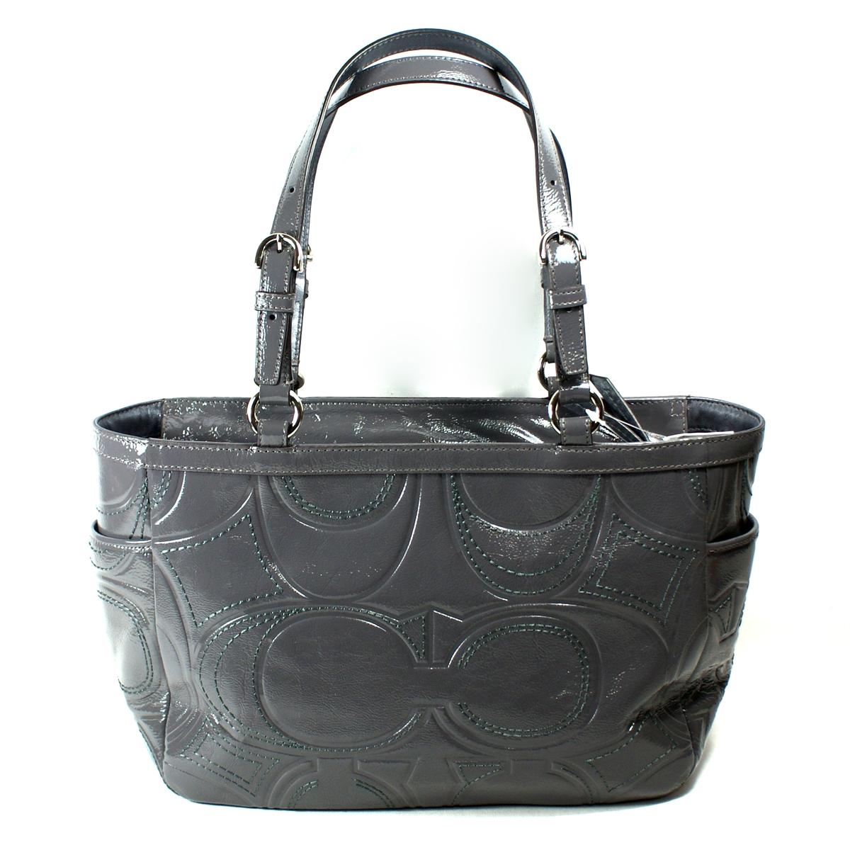 coach grey tote