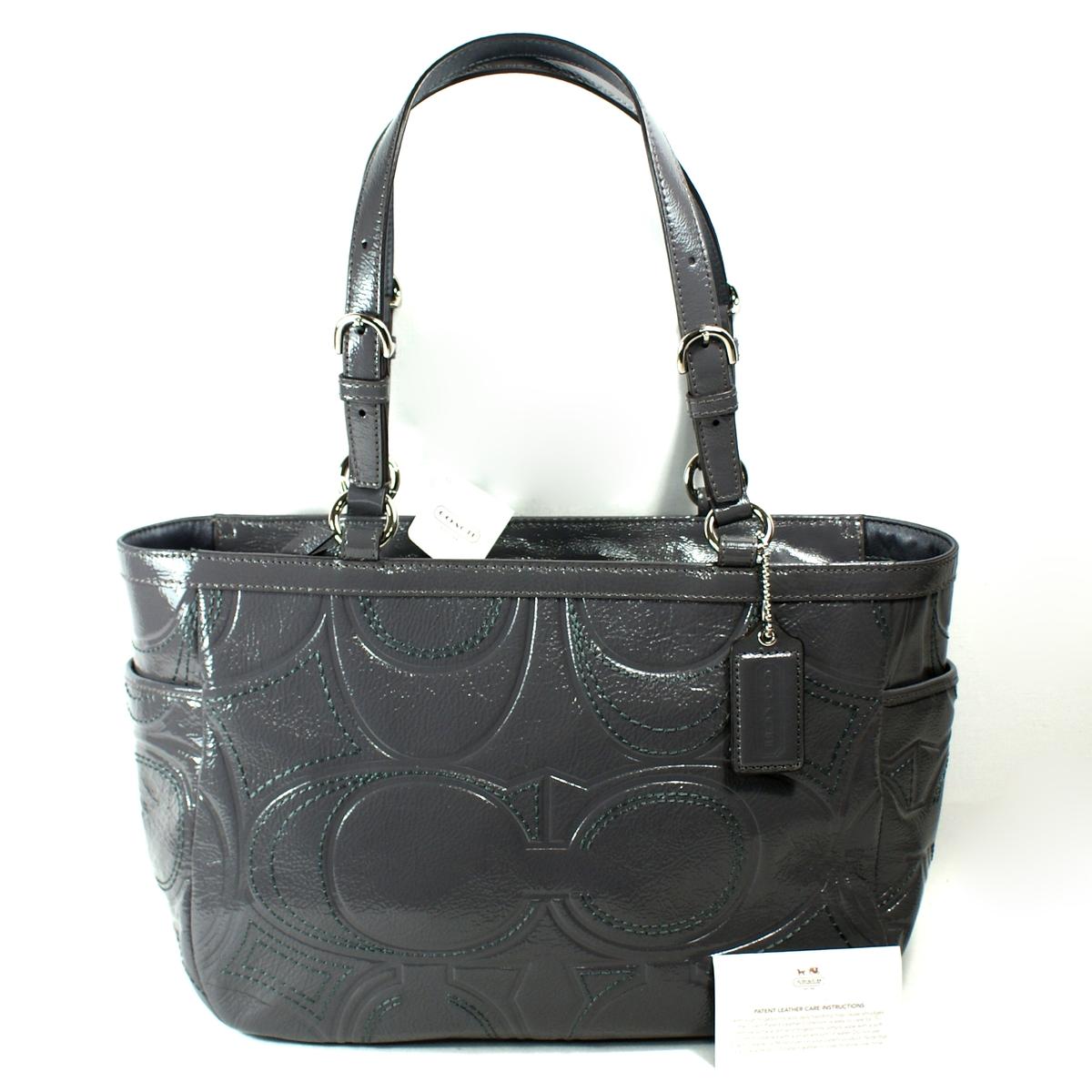 coach tote grey