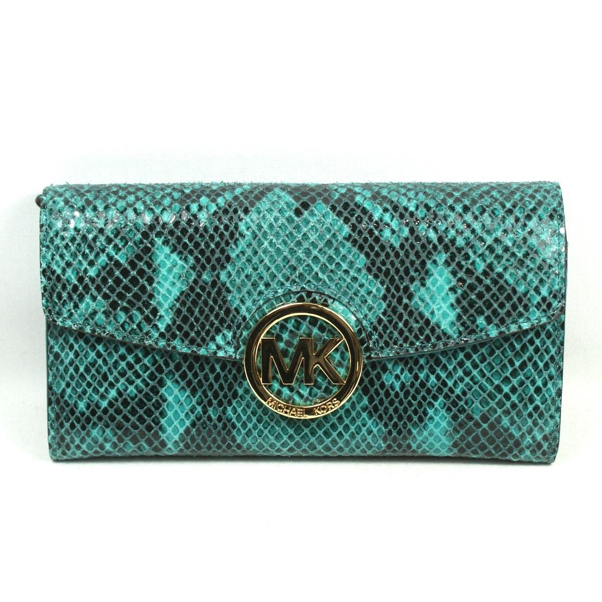 michael kors wallet aqua