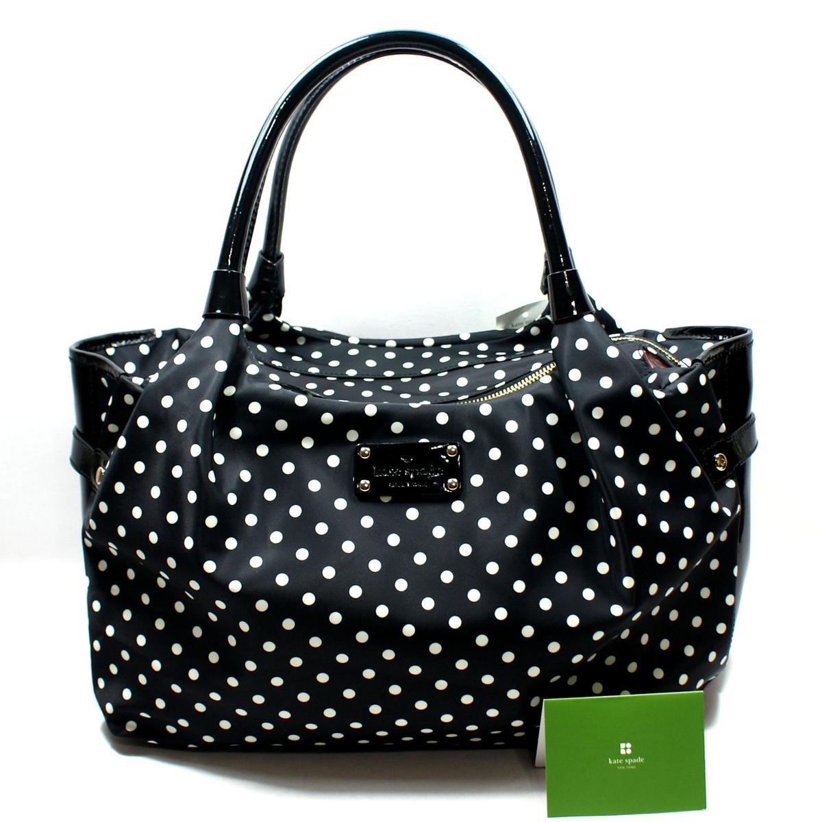 Kate Spade Black Nylon and Patent Leather Stevie Diaper Bag Kate Spade