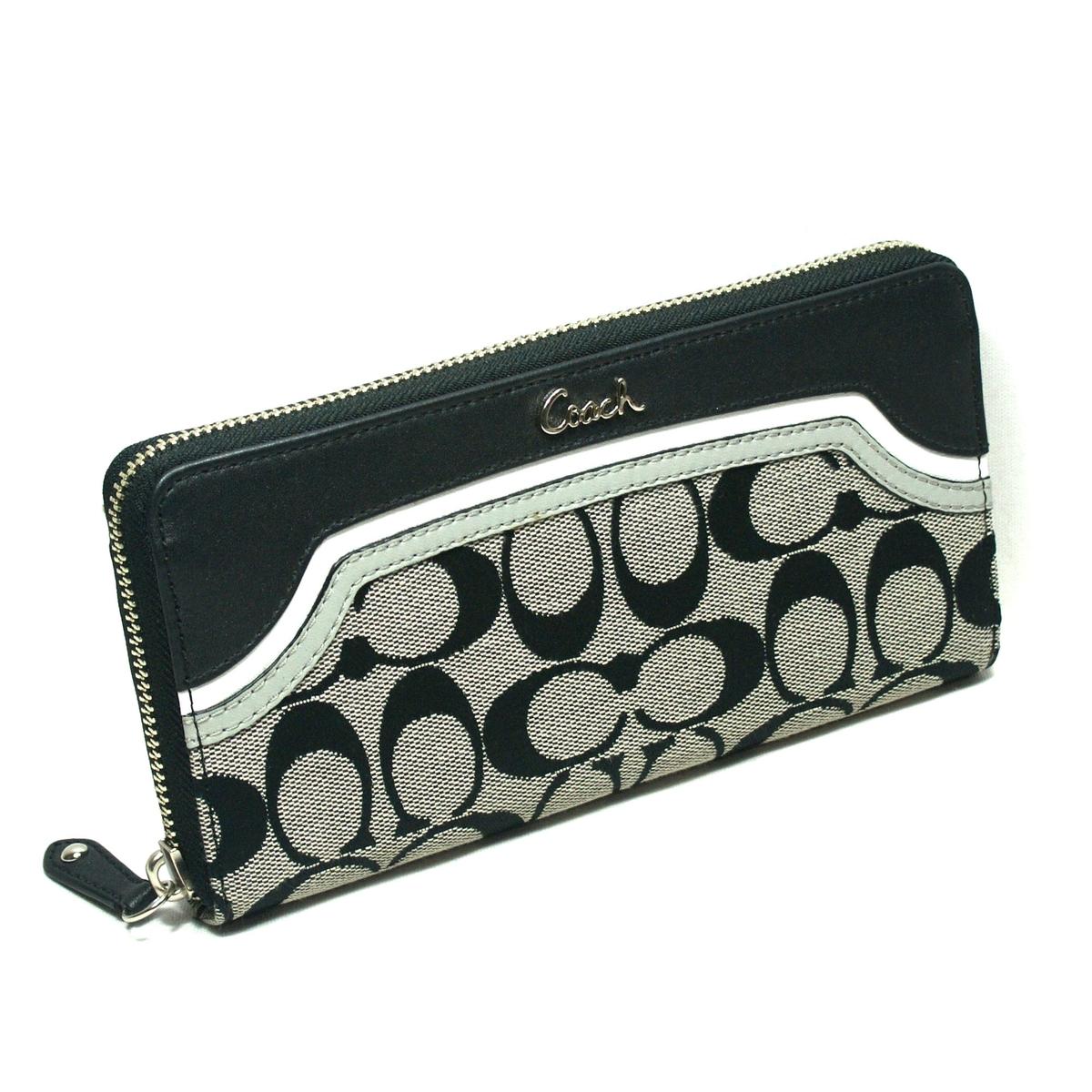 coach clutch wallet black