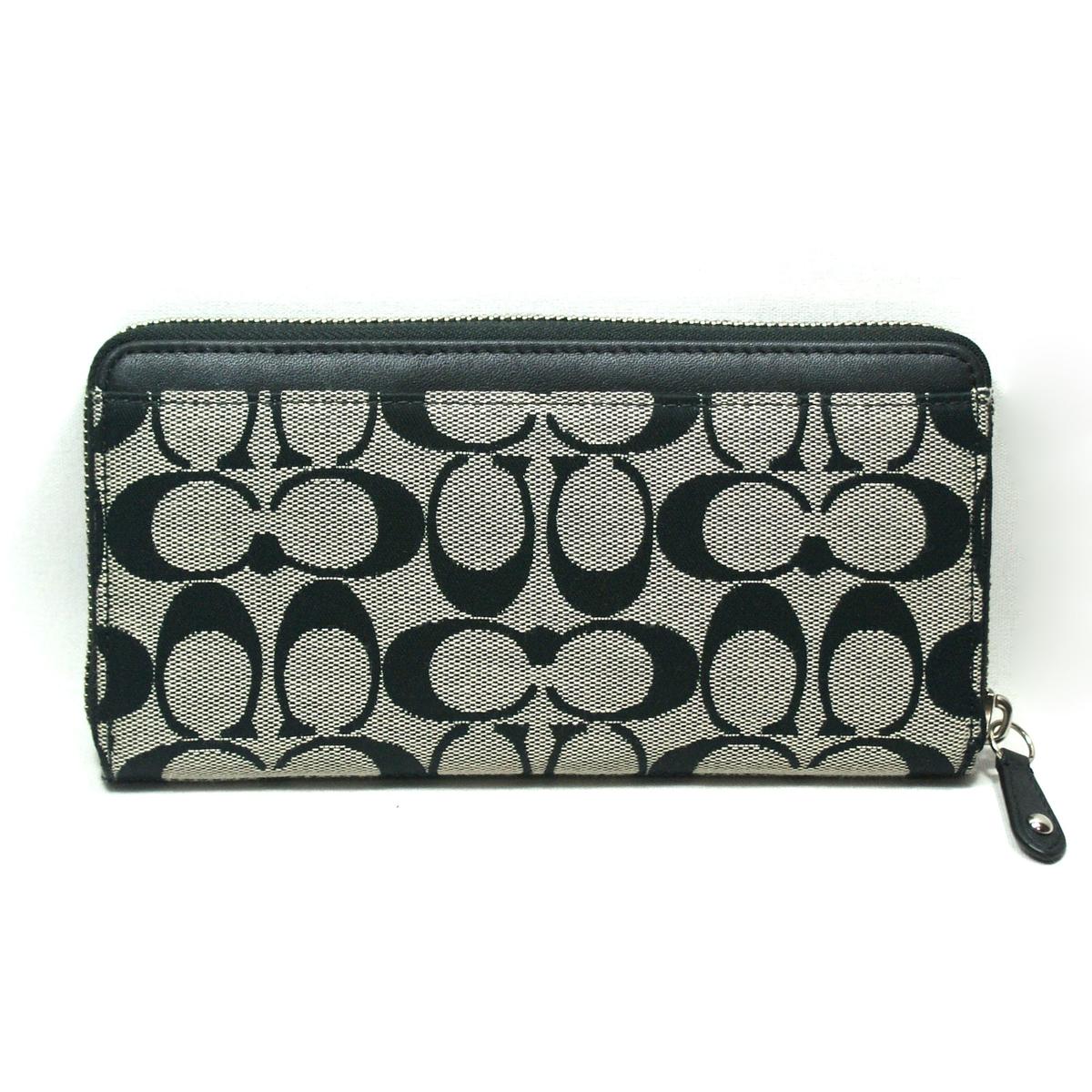 coach clutch wallet black