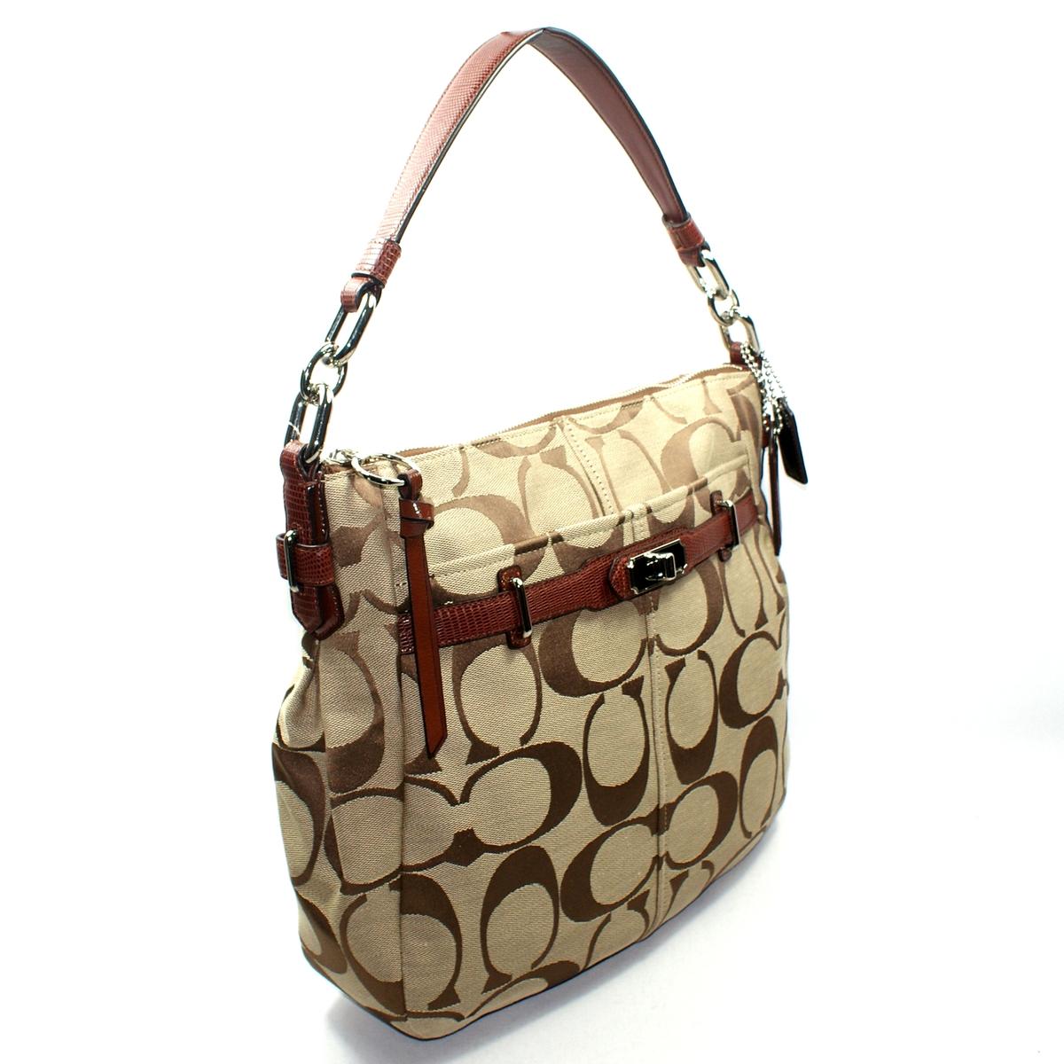 Coach Chelsea Signature Ashlyn Hobo/ Shoulder Bag Brown 17834 Coach