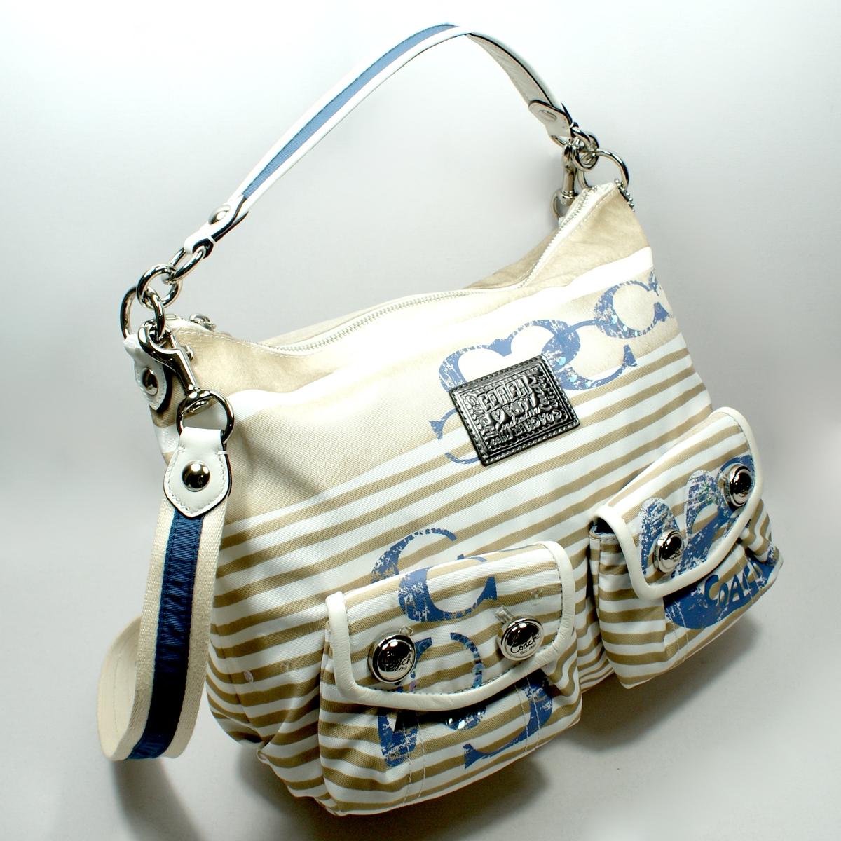 striped hobo bag