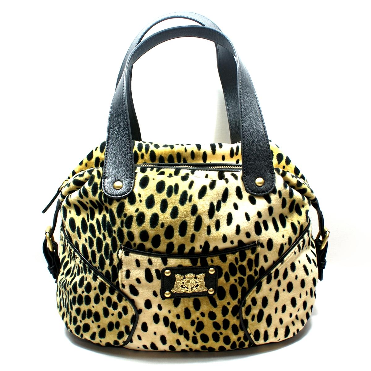 Juicy Couture Cheetah Velvet Satchel Shoulder Bag YHRUO006 | Juicy 