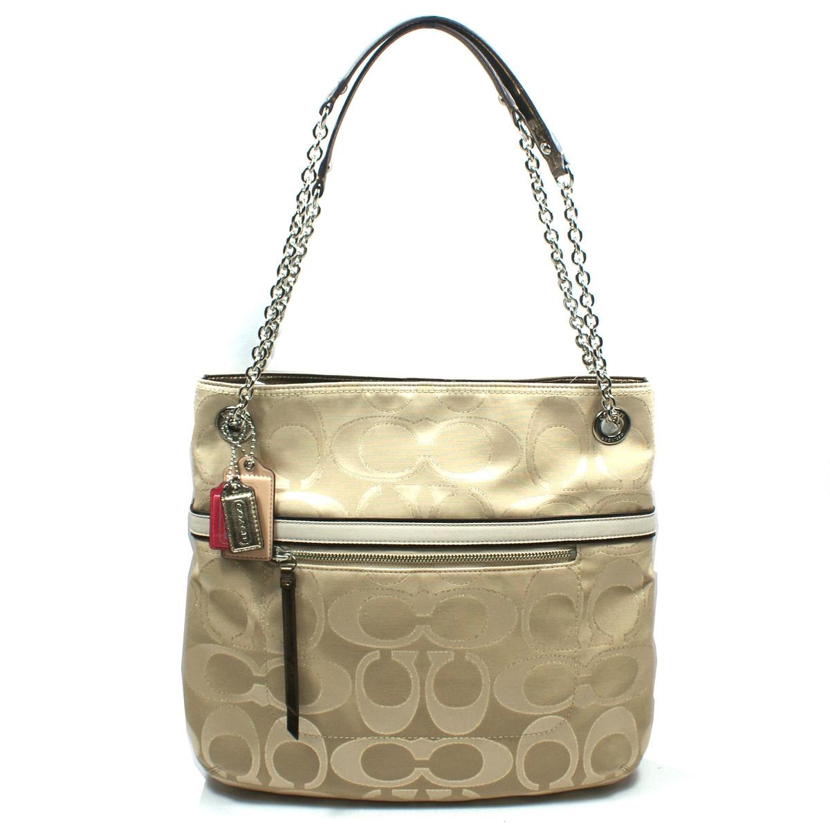 coach-poppy-chain-signature-slim-tote-khaki-21161-coach-21161