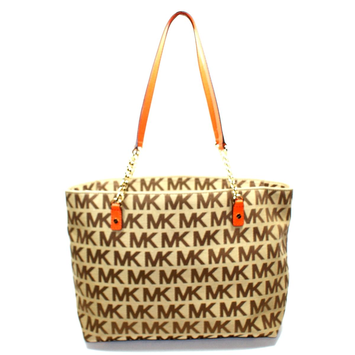 michael kors tangerine tote