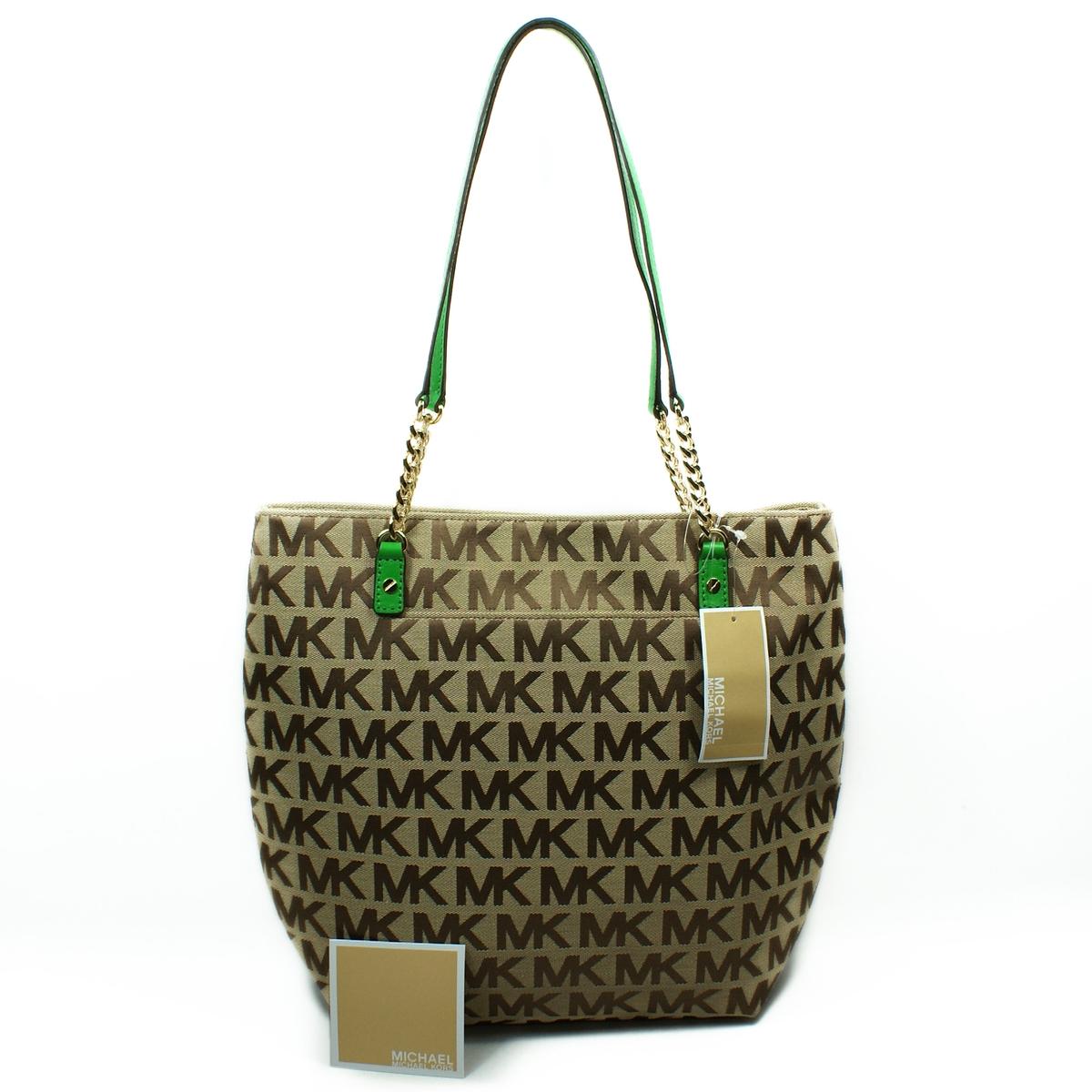 palm green michael kors handbag