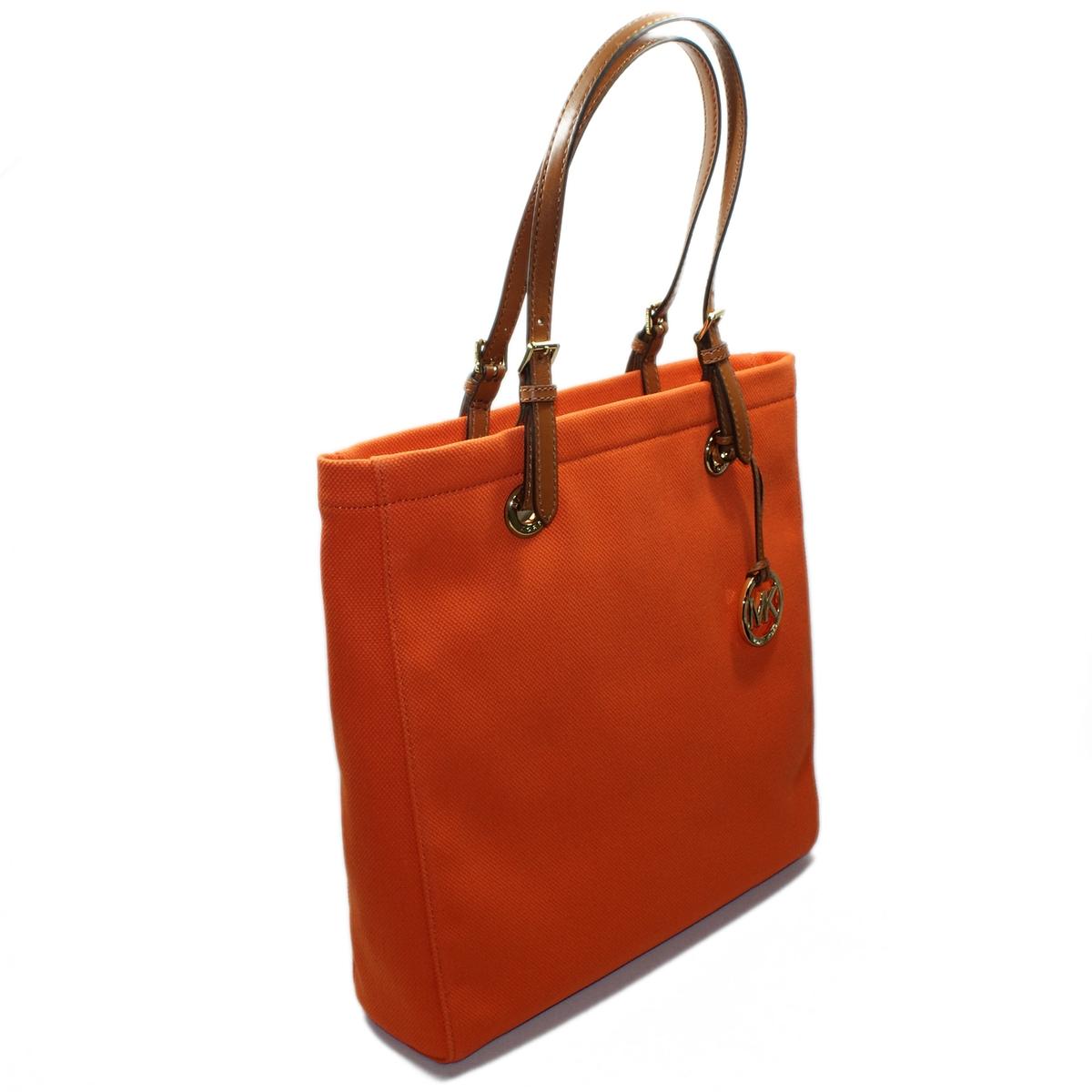 michael kors tangerine tote