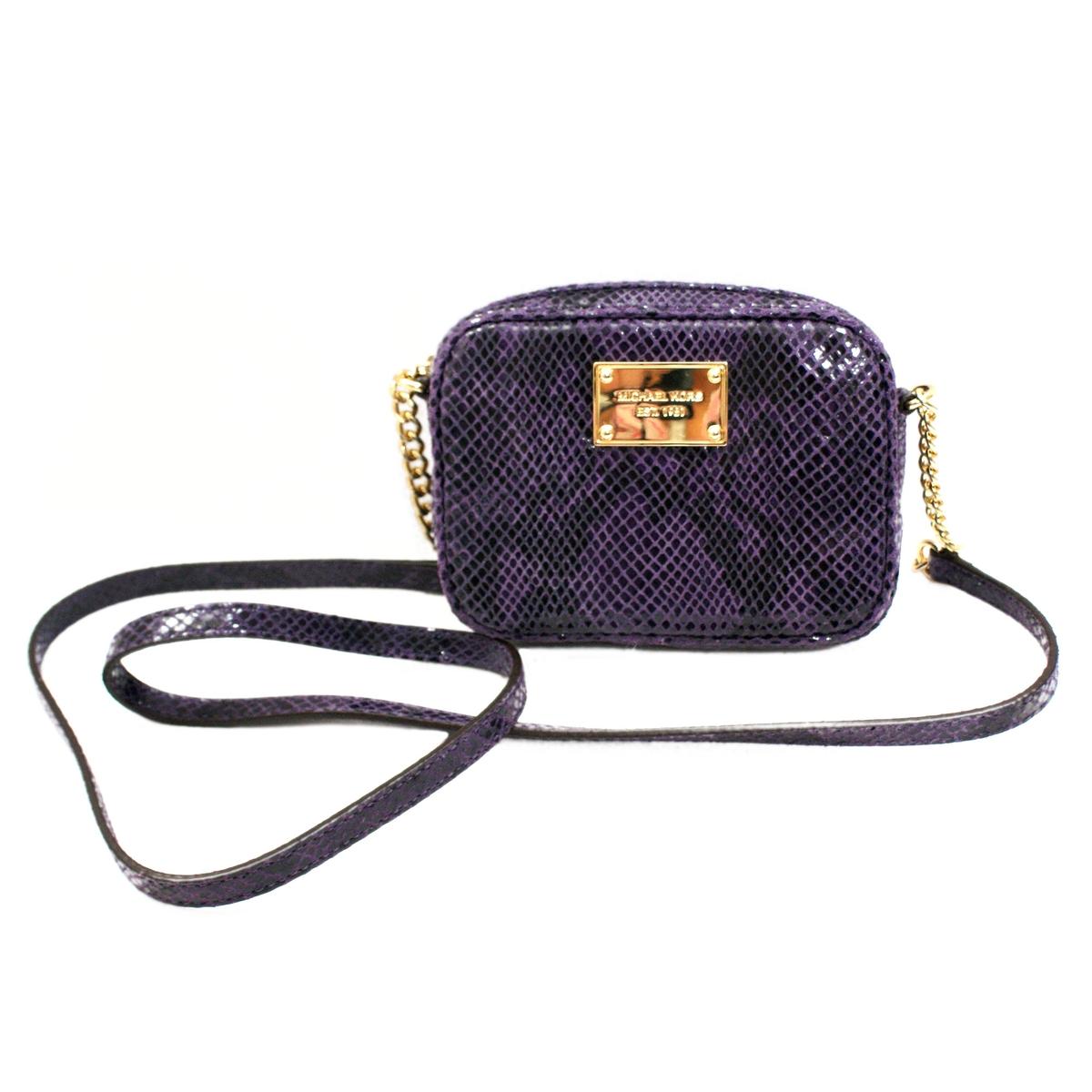 Michael Kors Jet Set Purple Genuine Leather Small Crossbody Bag 32s12jsc1e Michael Kors 4729