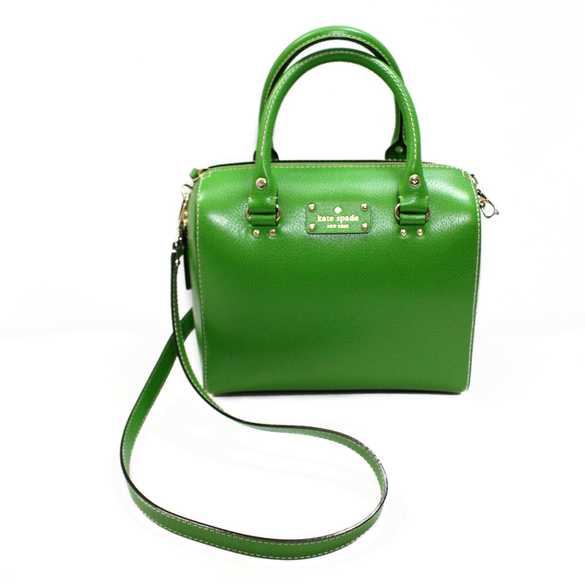 Kate Spade Alessa Wellesley Emerald Satchel/ Handbag/ Crossbody Bag #