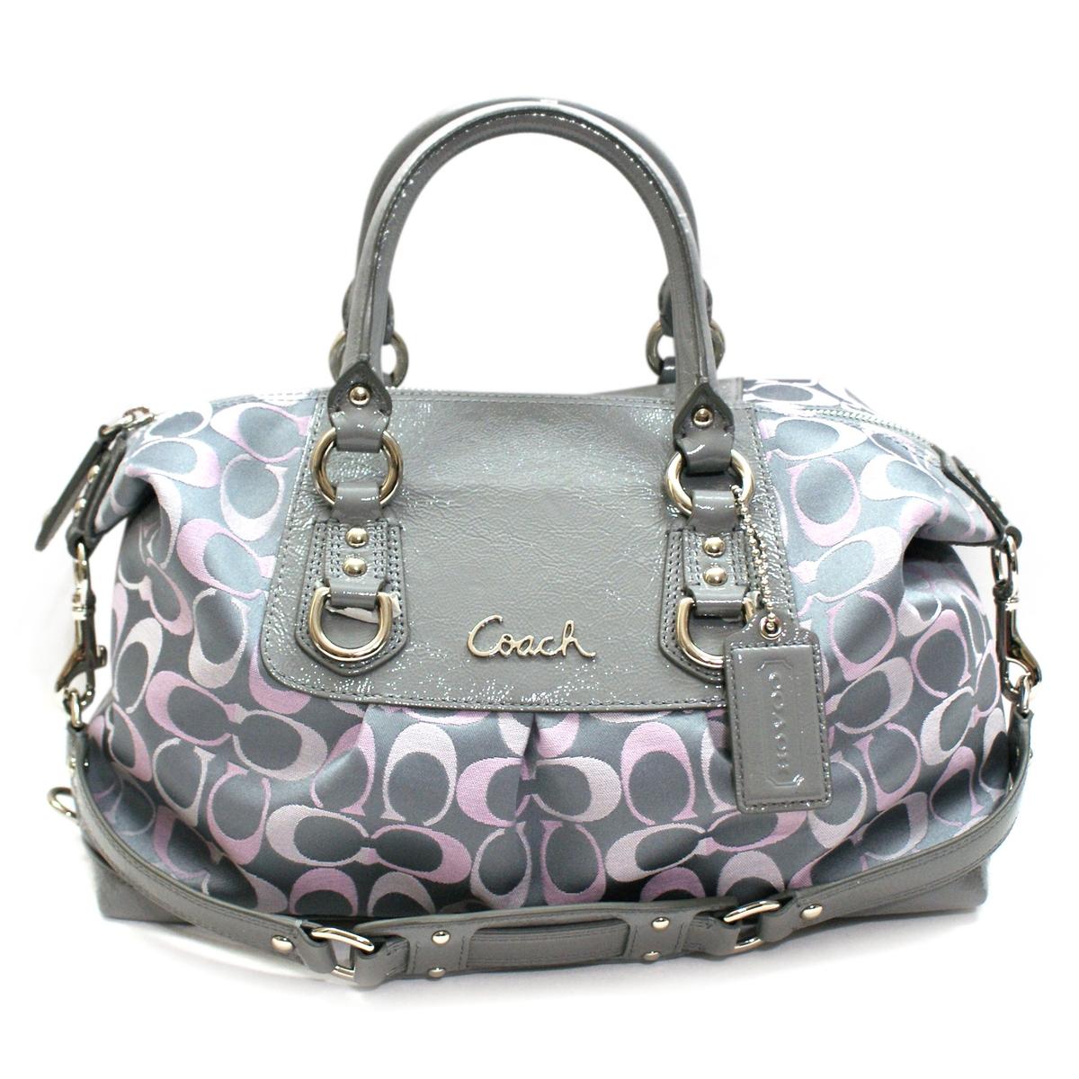 Coach Ashley 3 color Signature Satchel/ Shoulder Bag 18425 Coach 18425