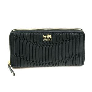 coach clutch wallet black