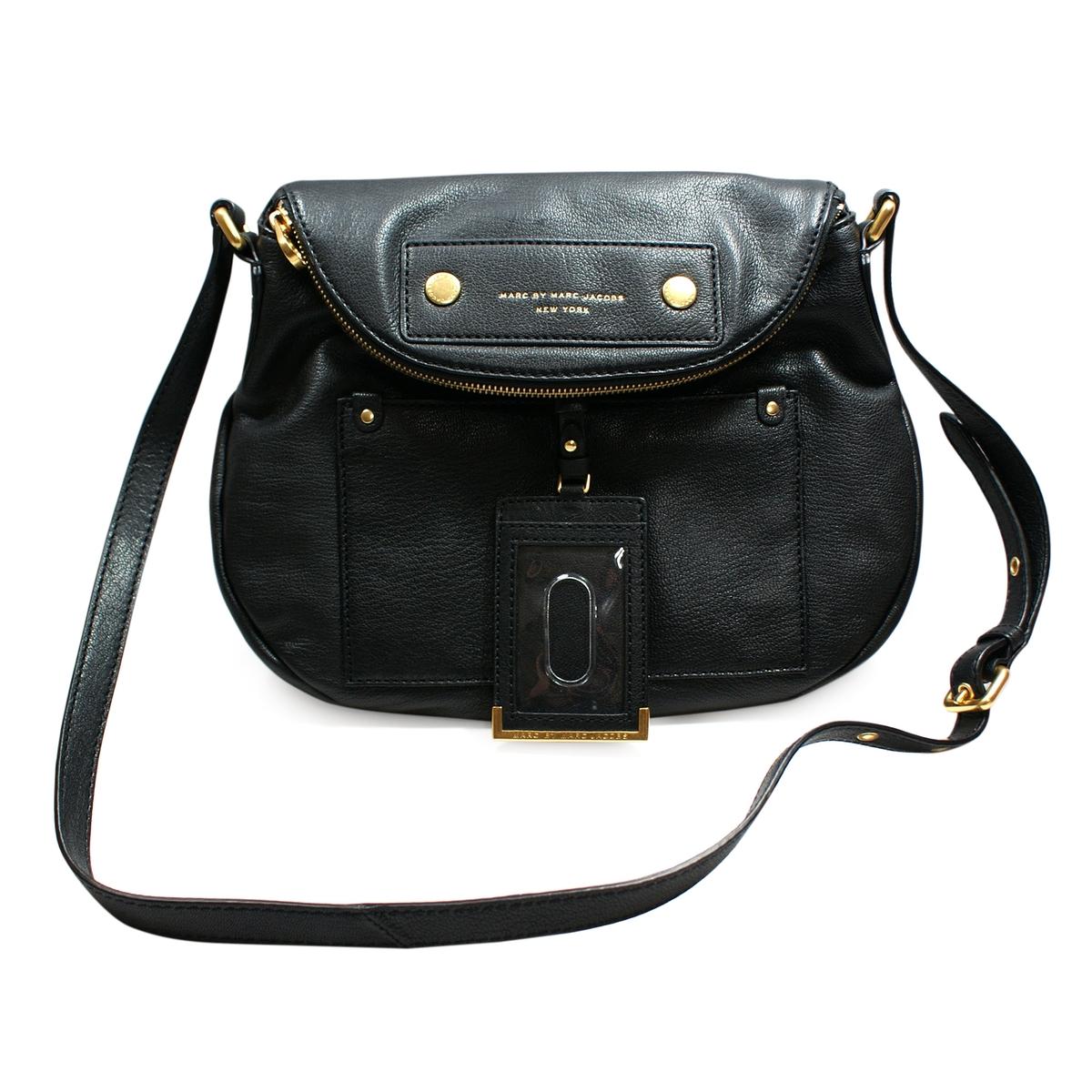 Marc By Marc Jacobs Black Leather Swing/ Cross Body Bag #M3122251 | Marc By Marc Jacobs M3122251