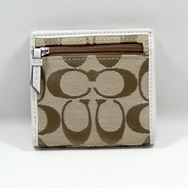 coach pleated wallet