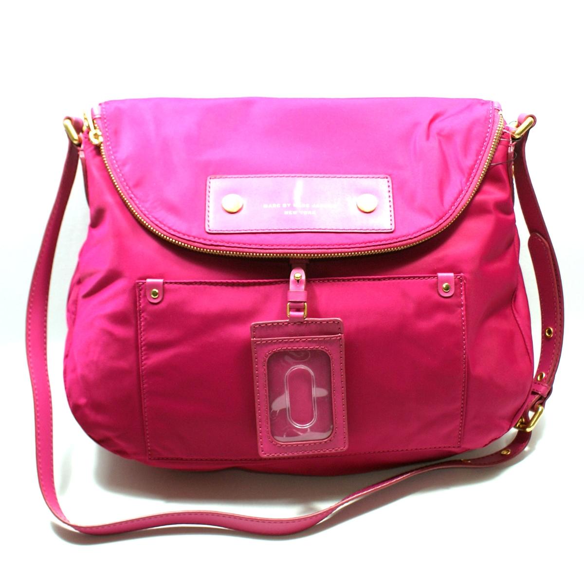 Marc By Marc Jacobs Fuchsia Nylon Large Swing Crossbody Bag M3131092 Marc By Marc Jacobs 