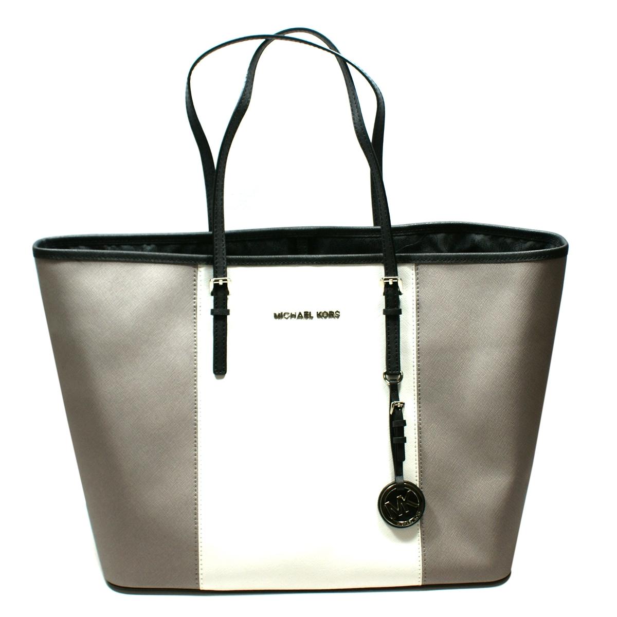 michael kors jet set tote grey