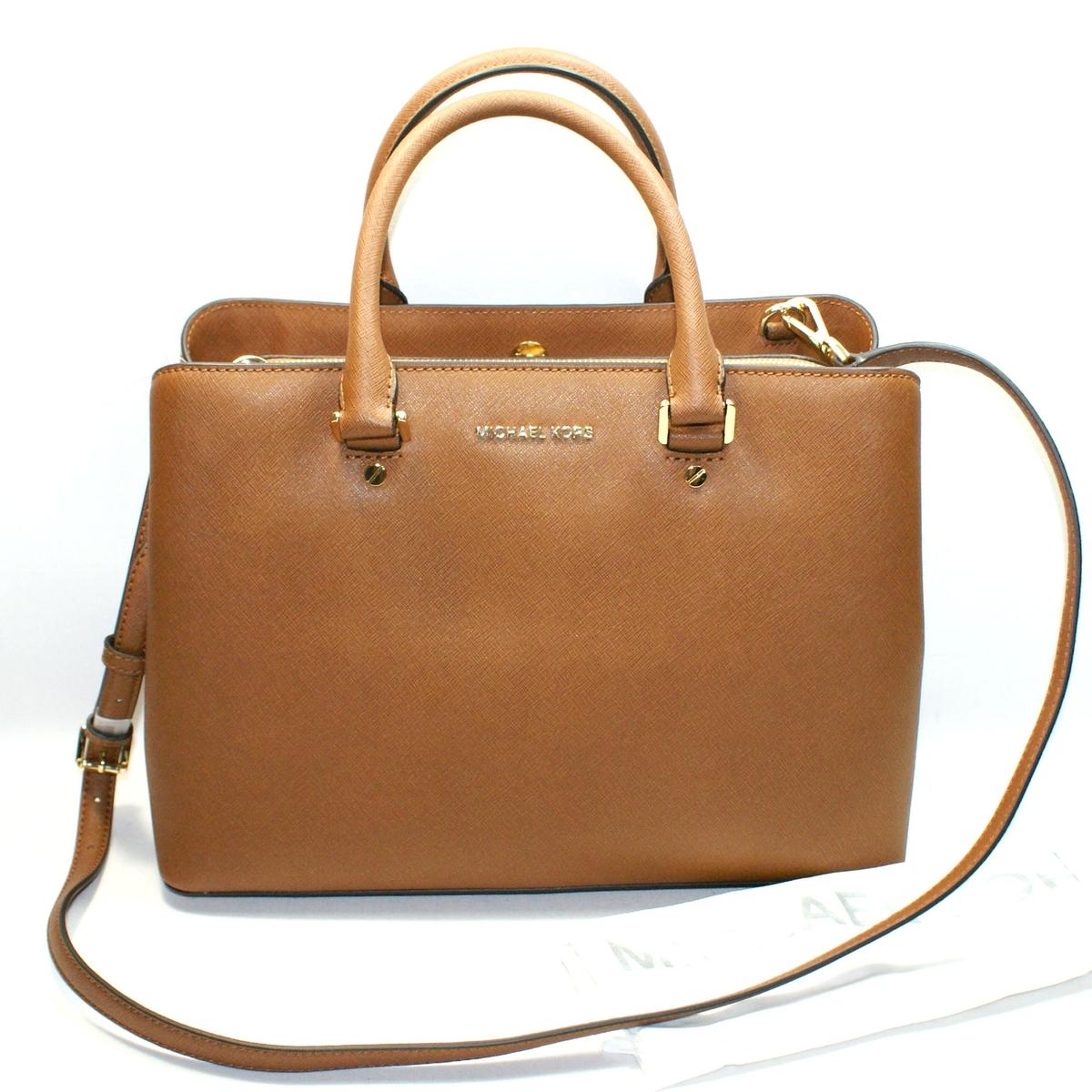 large brown leather satchel