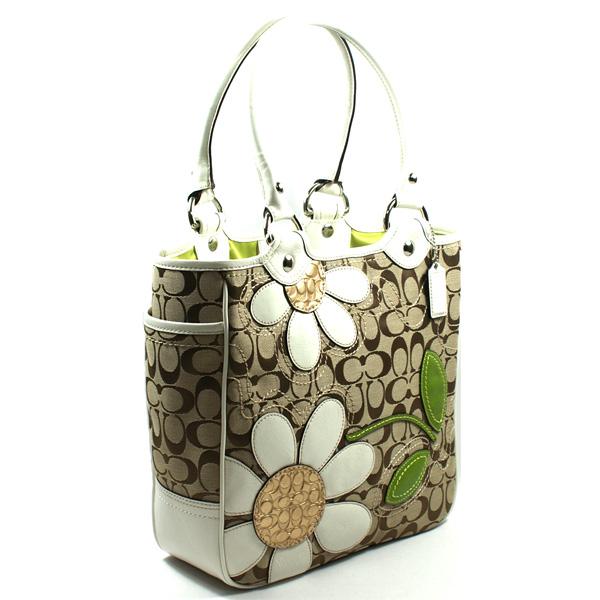 coach tote flower