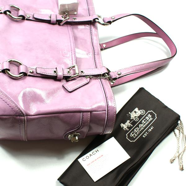 Coach Patent Leather Gallery Tote Bag Lilac #14701 | Coach 14701